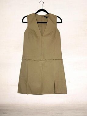 Women’s Sleeveless Tan Shift Dress Size 2